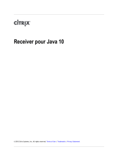 Receiver pour Java 10