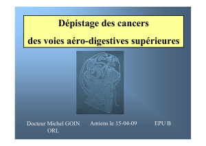 Dépistage des cancers des VADS