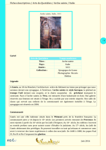 Arche sainte, Italie - Le Voyage de Betsalel