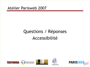 Questions - Paris Web