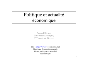 Politique et actualité économique