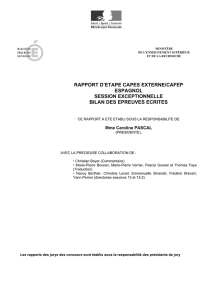 rapport d`etape capes externe/cafep espagnol session