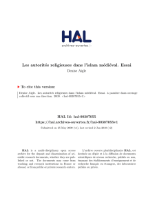 Les autorités religieuses dans l`islam médiéval. Essai