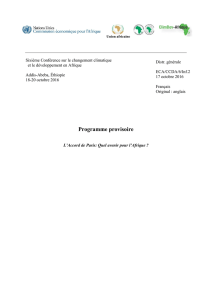 Programme provisoire - ClimDev