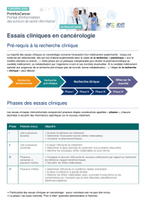 Essais cliniques en cancérologie | Portail ProInfosCancer