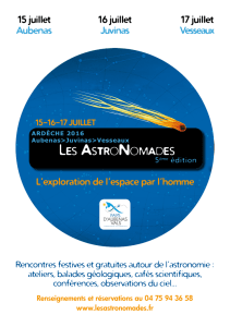 Programme - Les AstroNomades
