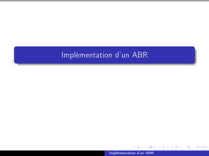Implémentation d`un ABR