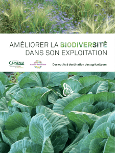 améliorer la biodiversité dans son exploitation