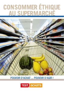 consommer éthique au supermarché