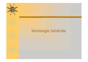 Semiologie generale