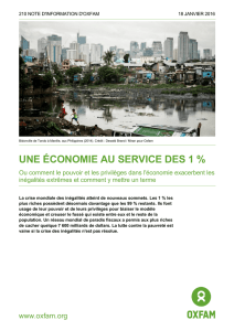 Une économie au service des 1