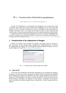 TP 1 : Construction d`interfaces graphiques