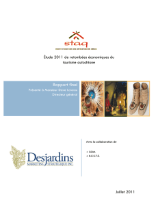 étude 2011 de retombées économiques du tourisme autochtone