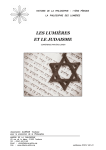 Les lumières et le judaïsme (TEXTE)