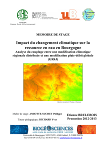 Impact du changement climatique sur la ressource en eau en