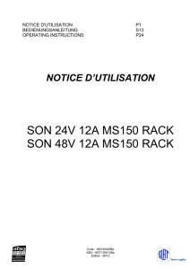 SON 24V 12A MS150 RACK SON 48V 12A MS150 RACK