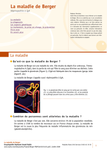 La maladie de Berger