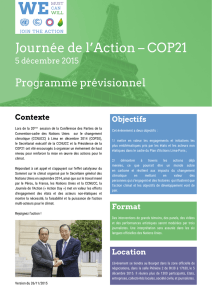 Journée de l`Action – COP21
