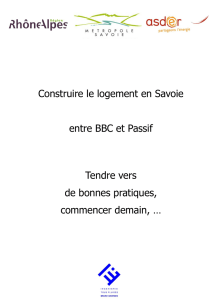 Guide "Construire le logement en Savoie entre BBC et