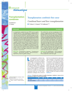 Transplantation combinée foie-coeur – Combined heart and liver