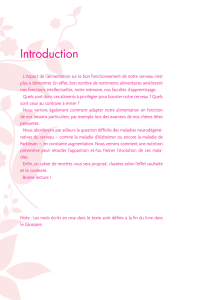 La sant&eacute; du cerveau est dans l`assiette