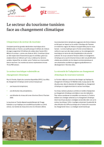 Le secteur du tourisme tunisien face au changement climatique