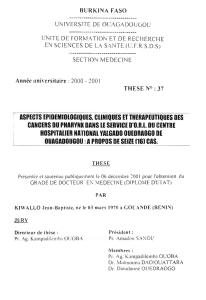 Aspects épidemiologiques, cliniques et thérapeutiques - BEEP-IRD