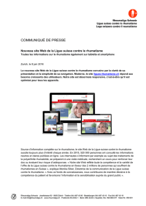 Communique De Presse Nouveau Site Web