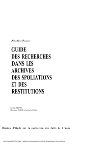 Guide des recherches - La Documentation française