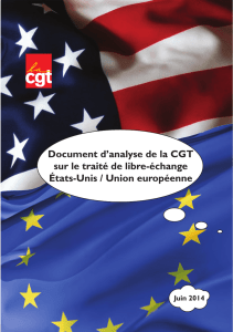 Document d`analyse de la CGT sur le traité de libre