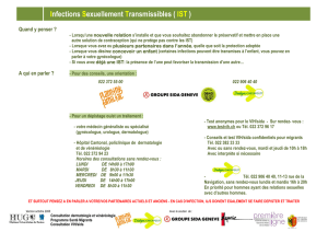 Infections Sexuellement Transmissibles ( IST )