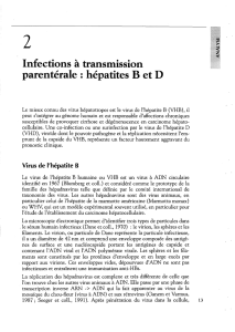 Infections à transmission parentérale : hépatites B et D - iPubli