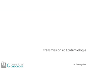 Transmission et épidémiologie - Fichier