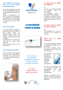 La vaccination contre la grippe - Le CHR Mons