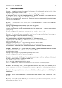 0.1 Espace de probabilité - Page personnelle d`Alexandre MIZRAHI