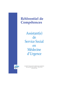 Assistant(e) de Service Social en Médecine d`Urgence