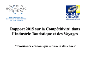 Rapport 2015 sur la Compétitivité dans l`Industrie Touristique et des