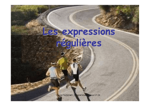 Les expressions régulières