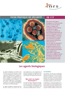 Les agents biologiques - SBSSA