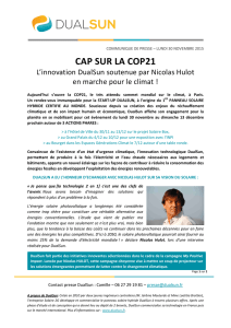 COP21 - DualSun