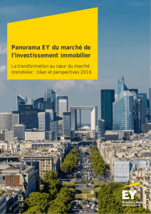 Panorama EY du marché de l`investissement immobilier