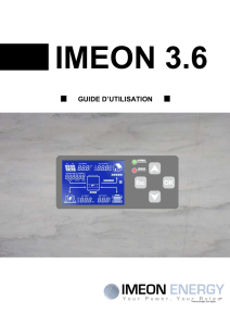 Guide d`utilisation IMEON 3.6 FR - Imeon