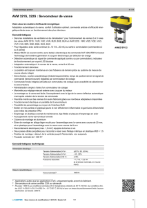 AVM 321S, 322S : Servomoteur de vanne