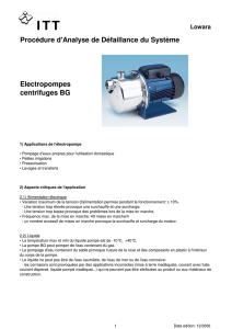 centrifugal electric pumps BG