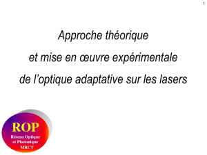 Diapositive 1 - ROP : Réseau Optique et Photonique
