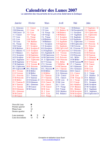 Calendrier des Lunes 2007