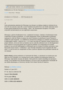 Enrico Fenzi — Pétrarque