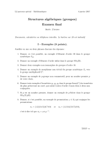 Examen final - Institut de Mathématiques de Toulouse