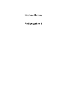 Philosophie 01 - Stéphane Barbery