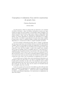 Conception et réalisation d`un outil de construction de projets Java